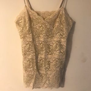 Lace cami off white size M
